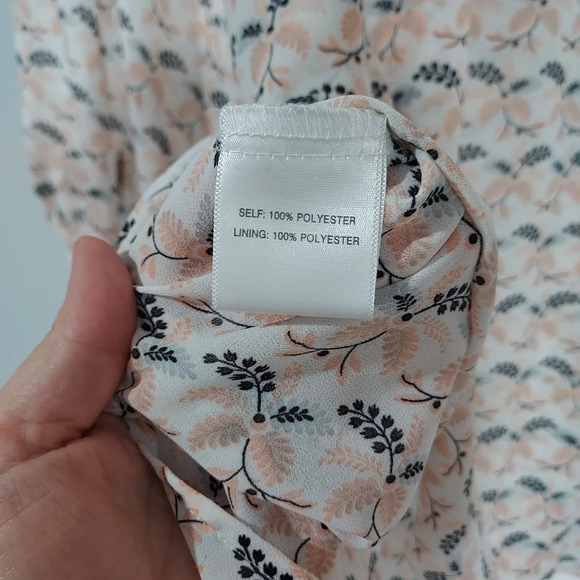 Rose & Olive White, Pink, Gray and Black Print 3/4 Sleeve Blouse in Size 2X - Picture 12 of 12